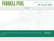 Tablet Screenshot of ferrellfuel.com